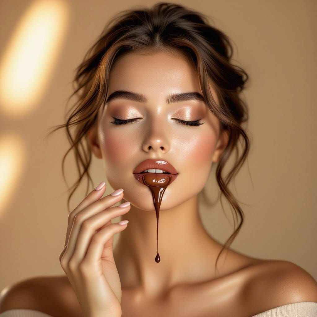 Chocolate Portrait in the Style of Leibovitz