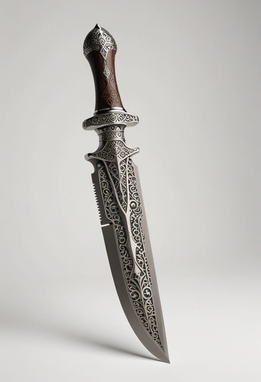 Futuristic Dagger Inspired by Iranian Craftsmanship