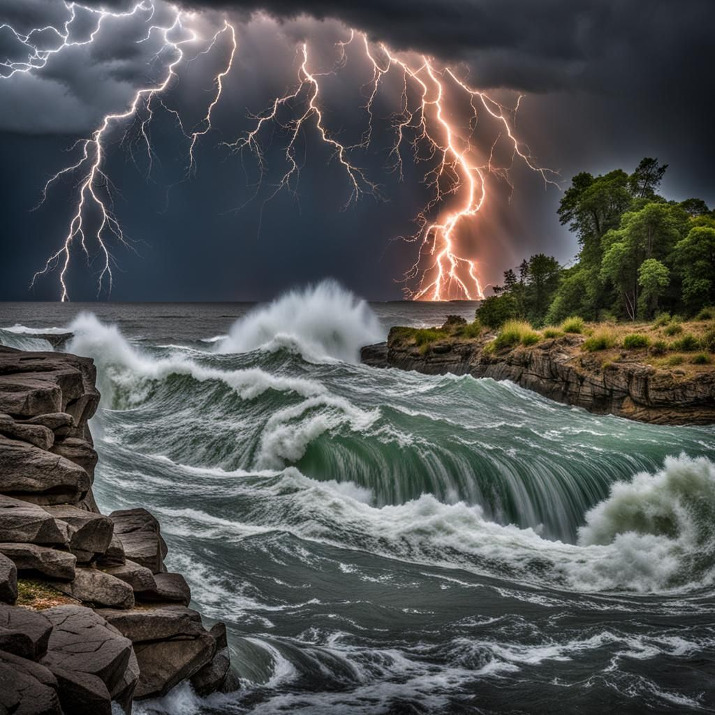 Nature's Fury: A Display of Untamed Power