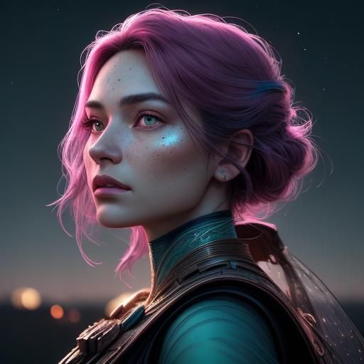 Ethereal Portrait of a Girl in Cinematic Lighting