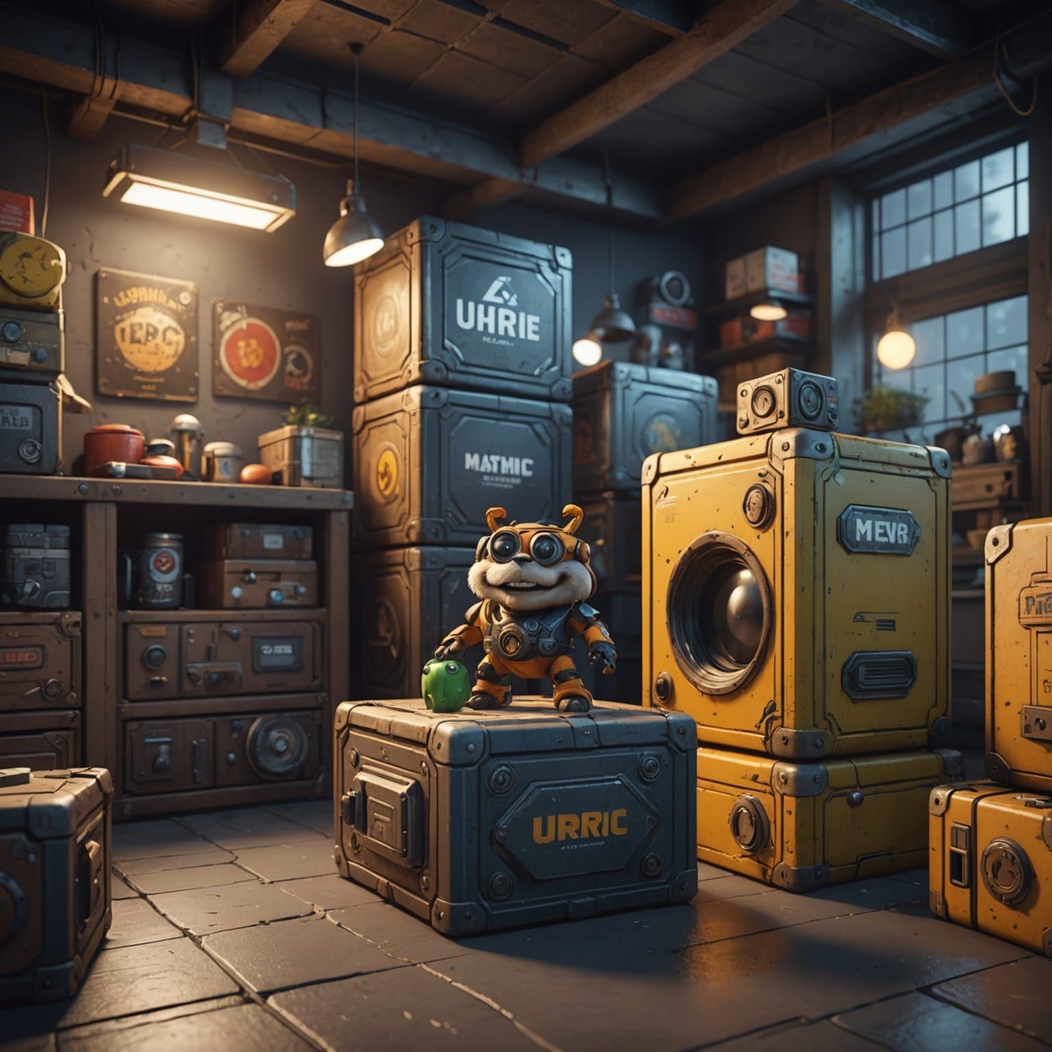 Funny Packaging in 3D Game Cinematic Style