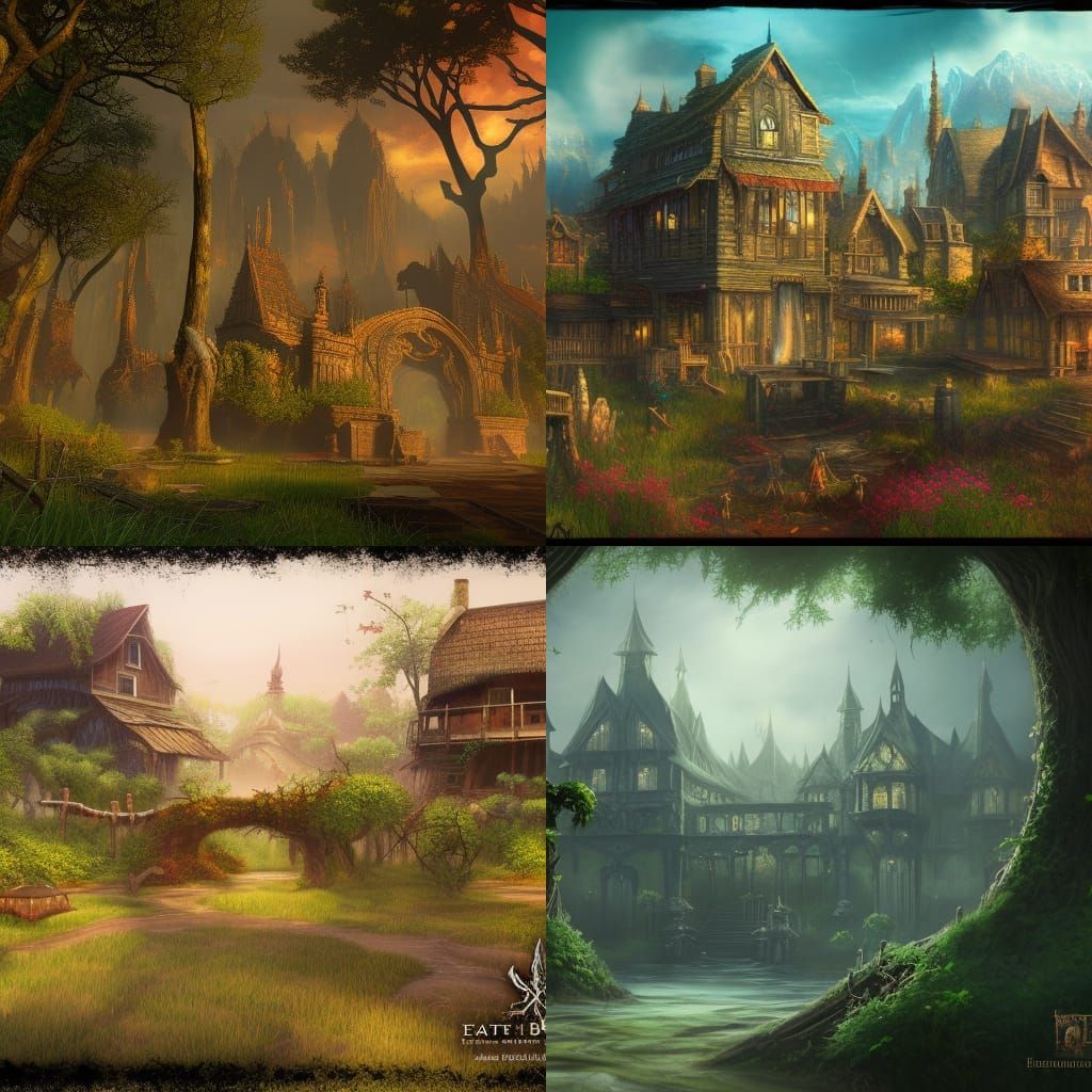 Amity Blight: Detailed Matte Painting in Deep Color