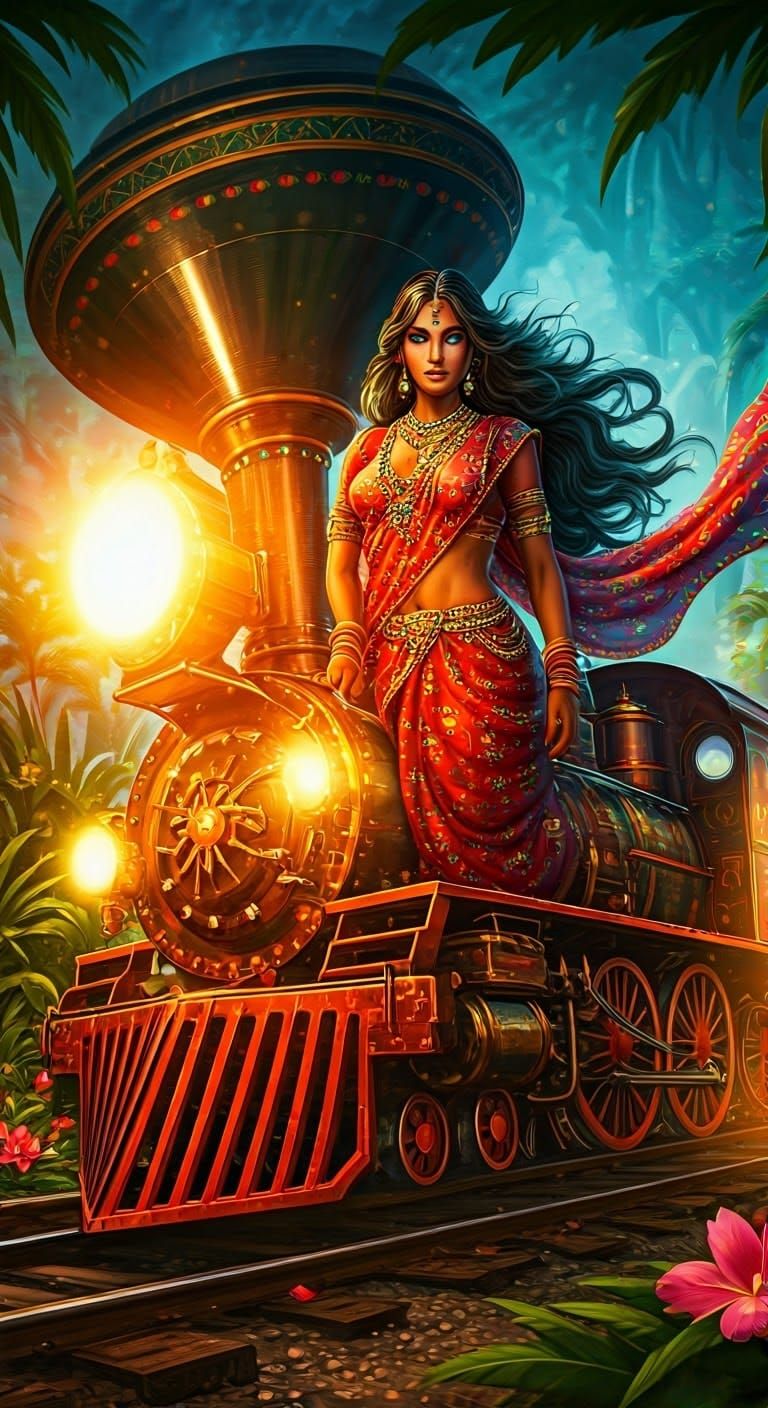 Fantasy Adventure in Colorful Indian Steampunk