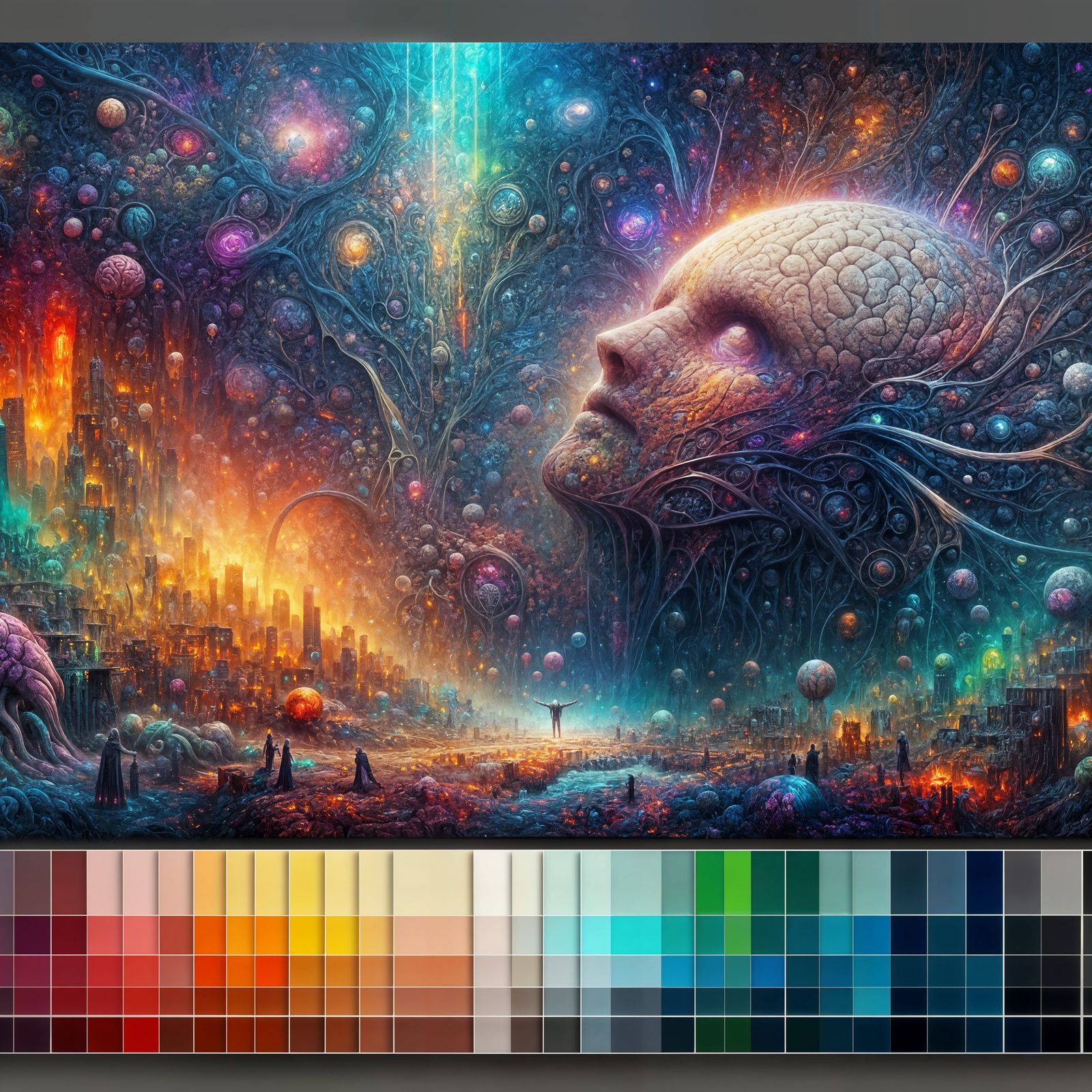 Neurodegenerative Consequences: Surreal Fantasy Concept Art