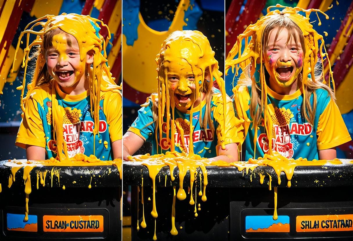 3 Girls having fun on a Gameshow