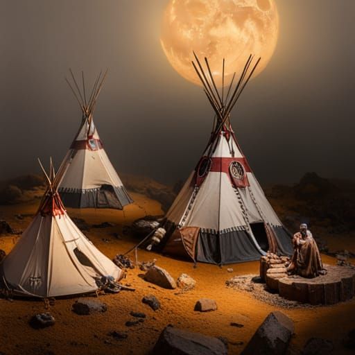 Miniature indian village.