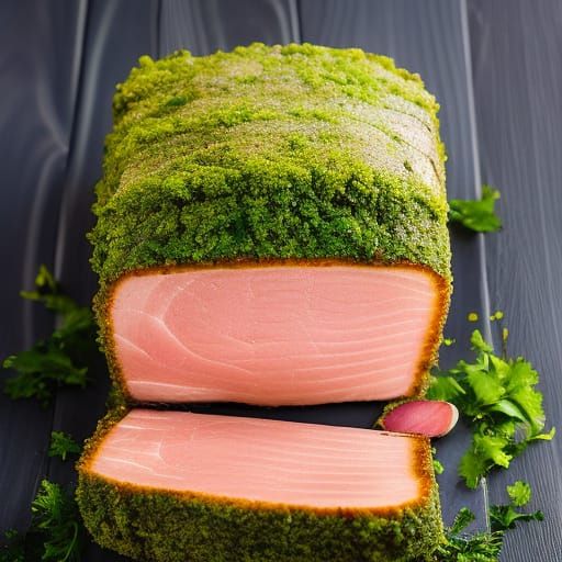 Delicious Glazed Ham Close-Up, Professional Studio Shot