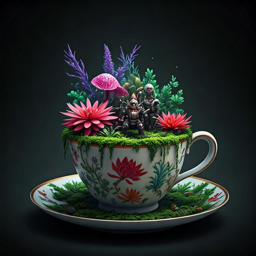 Miniature War on a Teacup: Fantasy Concept Art