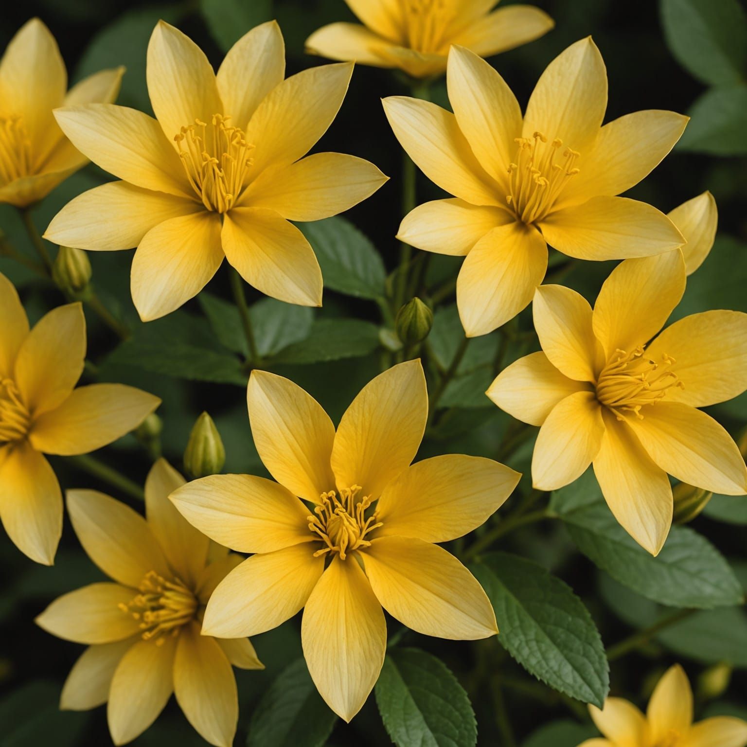 Radiant Ylora Blossom in Enchanted Forest