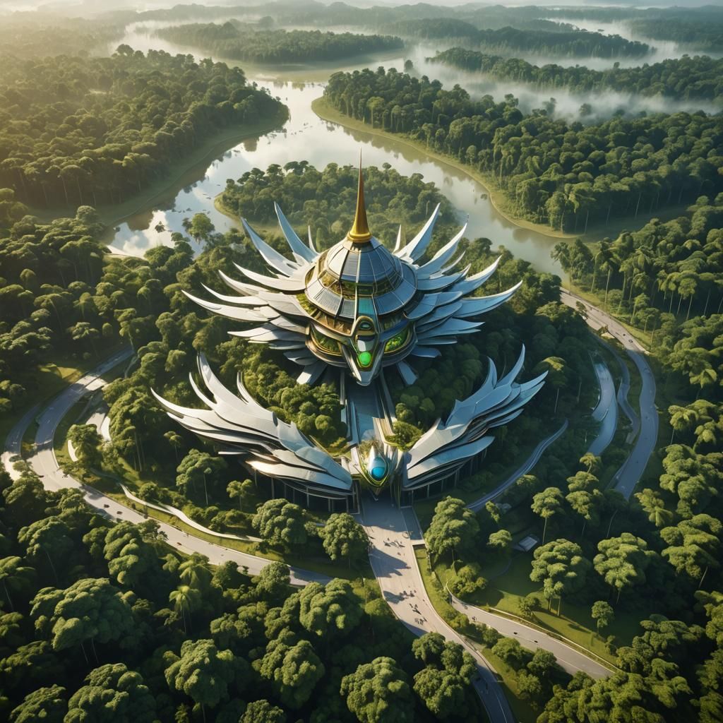 Futuristic Nusantara: Capital City in Kalimantan Forest