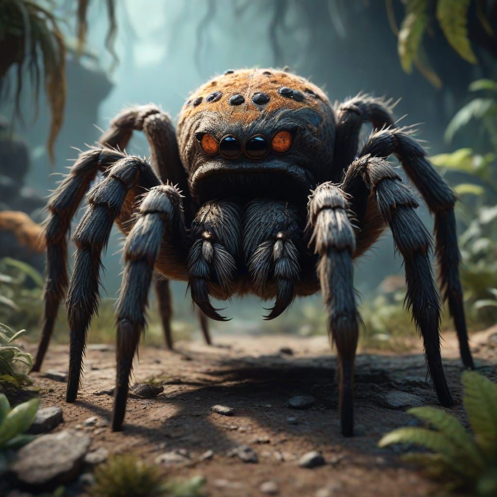 Celebrating Tarantulas: Detailed Fantasy Concept Art