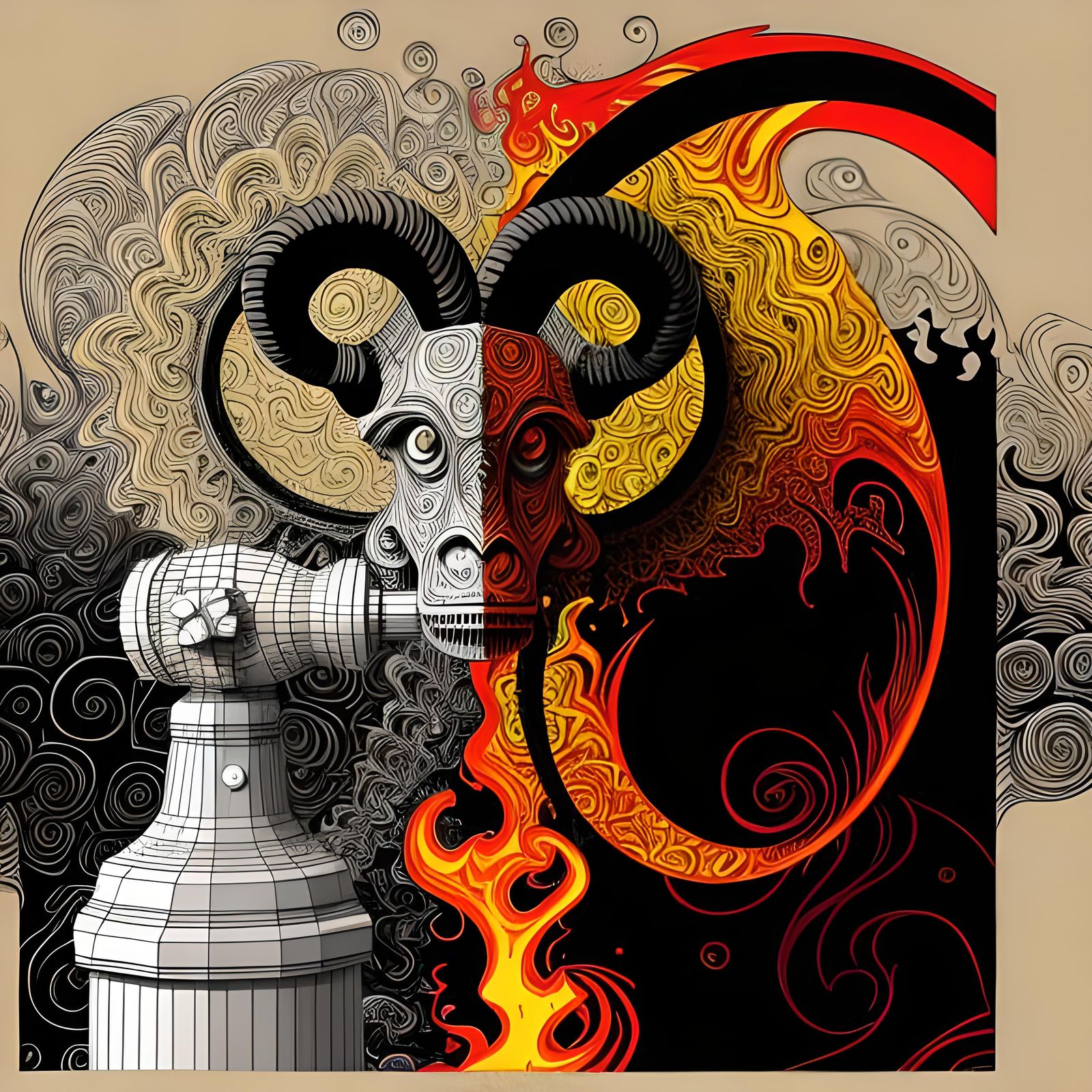 Baphomet Drinking from the Fire Hydrant II