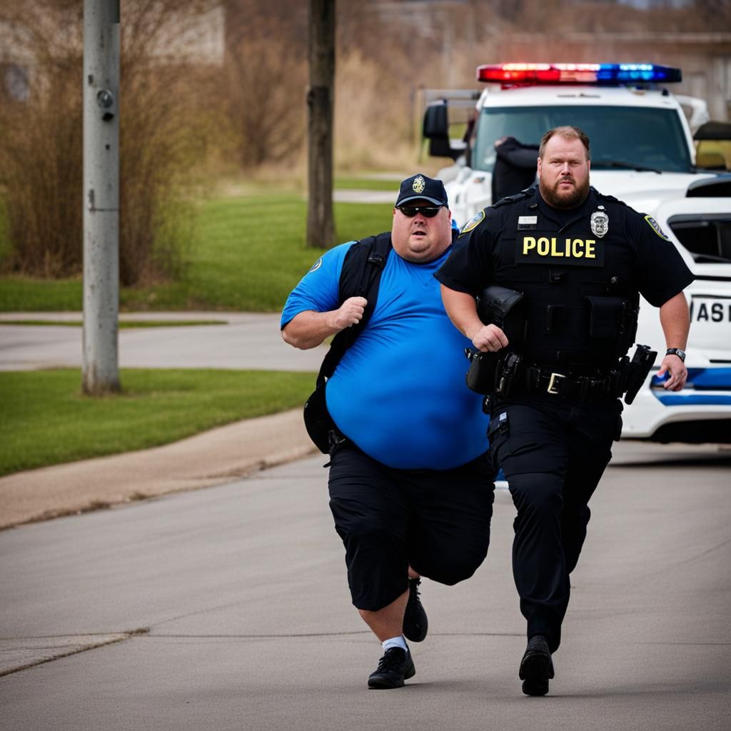Comically Obese Man Evading Police After Uranium Theft