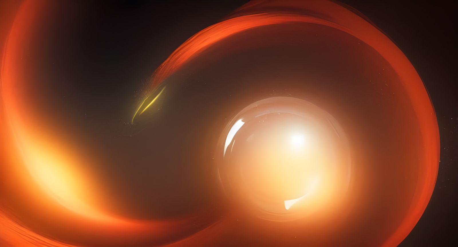 Bubble Black Hole Sci-Fi Concept Art