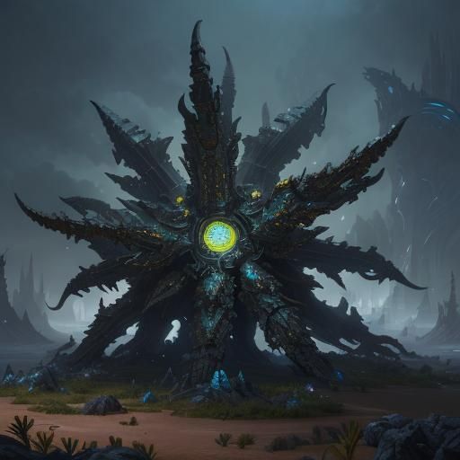 Armored Metallic Durian Plant: Ironthorn Sentinel