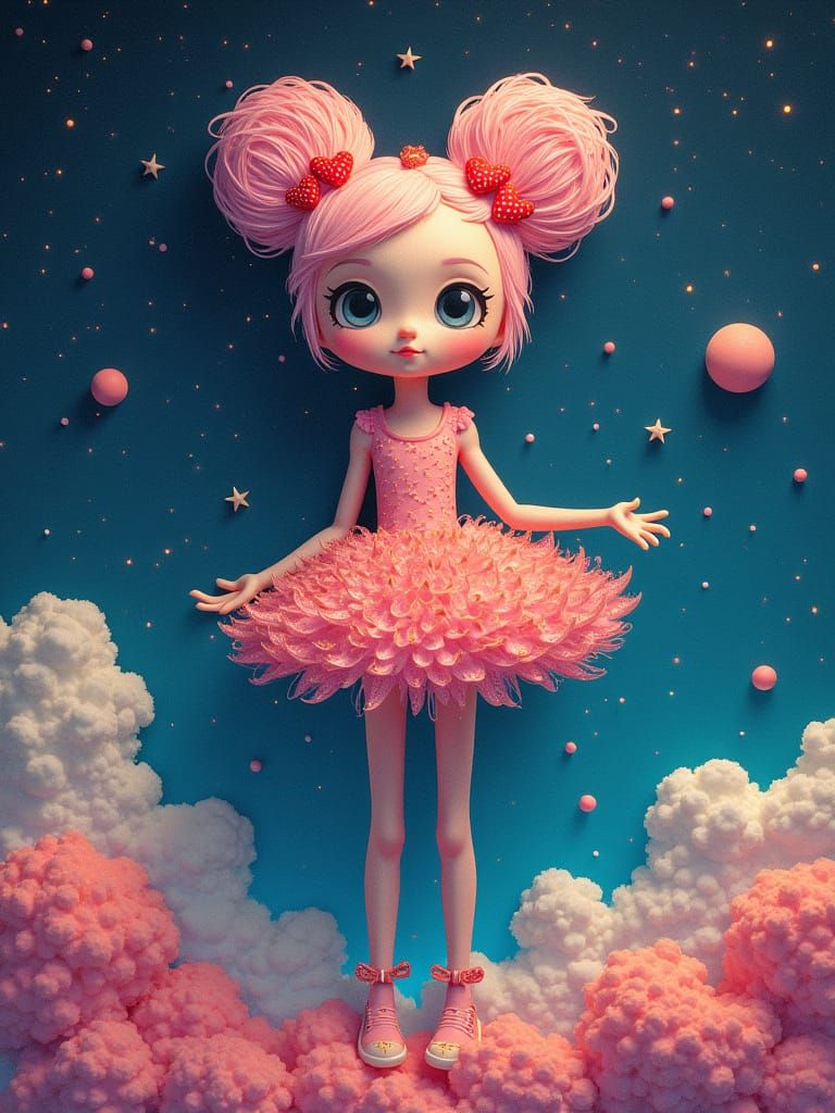 Loonyscape Spacebuns Hyaline Poetic Quilling Melodramatic Lighting Feathers