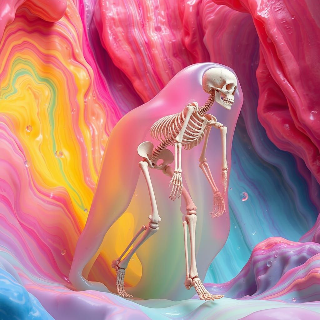 Giant Translucent Slime Cathedral Walks Through Dream Valley