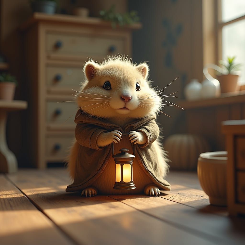 Cozy Groundhog Adventure in Whimsical Home