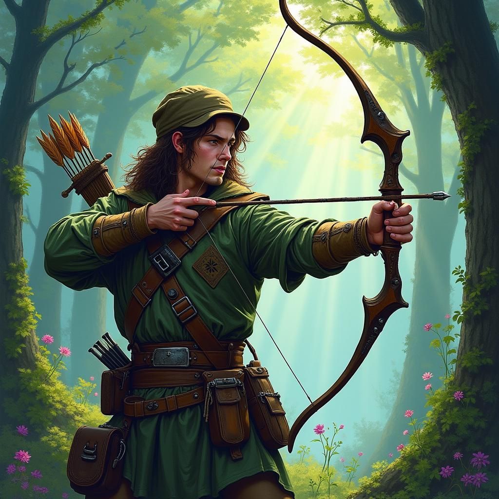 Ranger with bow and arrow