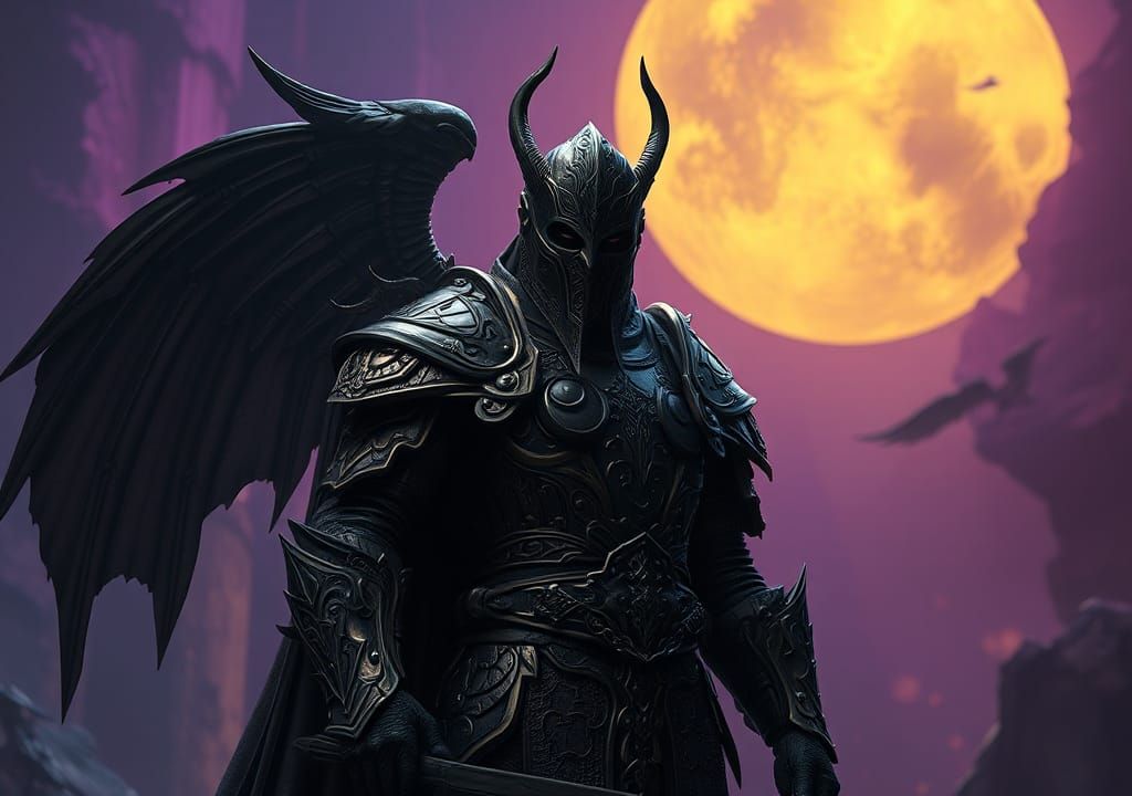 Heroic Dark Fantasy in Art Nouveau Style