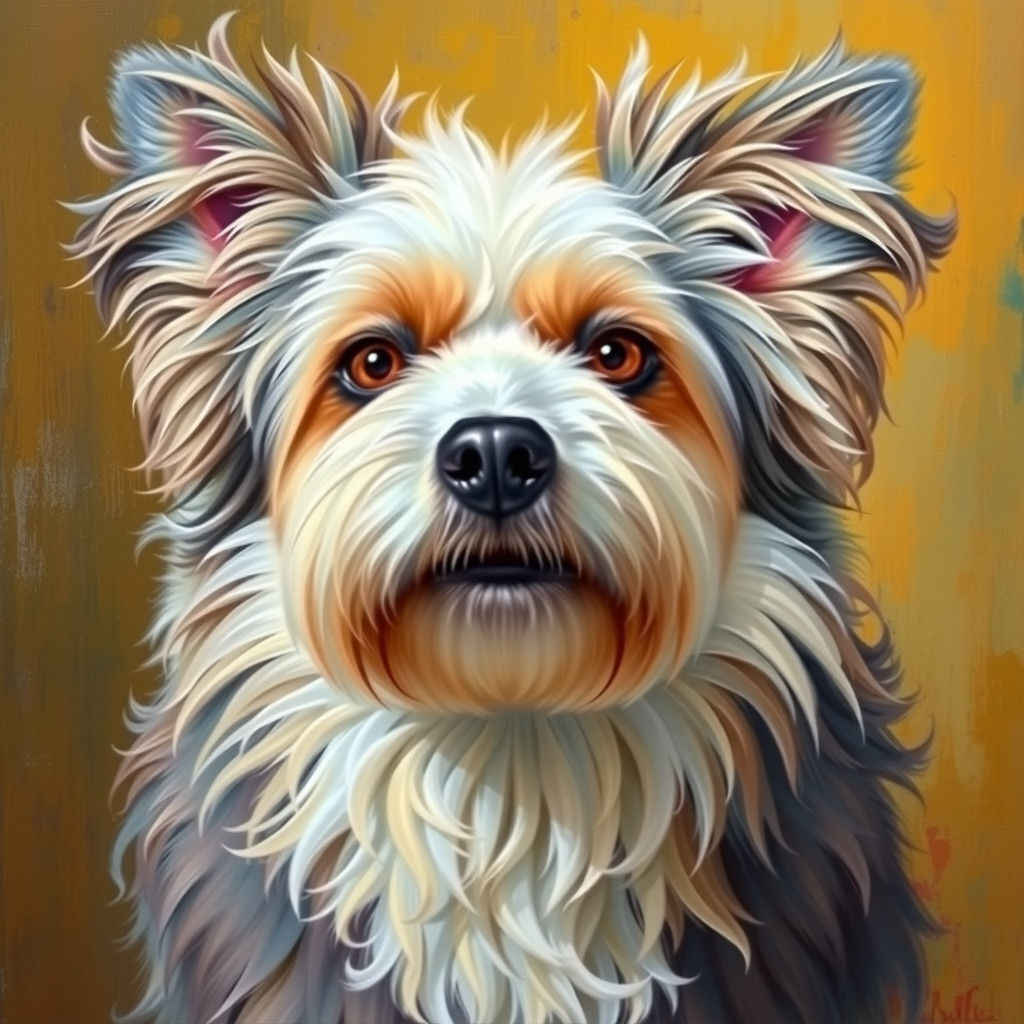 Majestic Canine in Impressionist Style