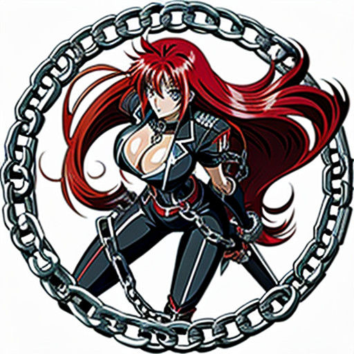 Sultry Demoness Bound in Retro Anime Chains