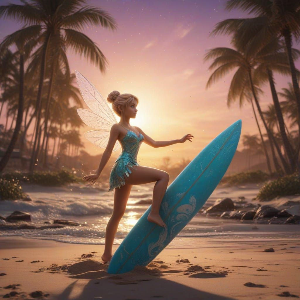 Tinker Bell Surfs the Cosmic Waves