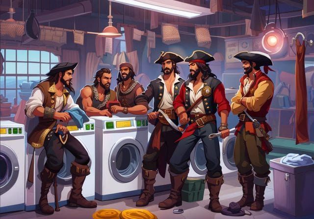Scallywags, Seadogs and Stain Remover: Where Pirates Clean Up Their Acts!