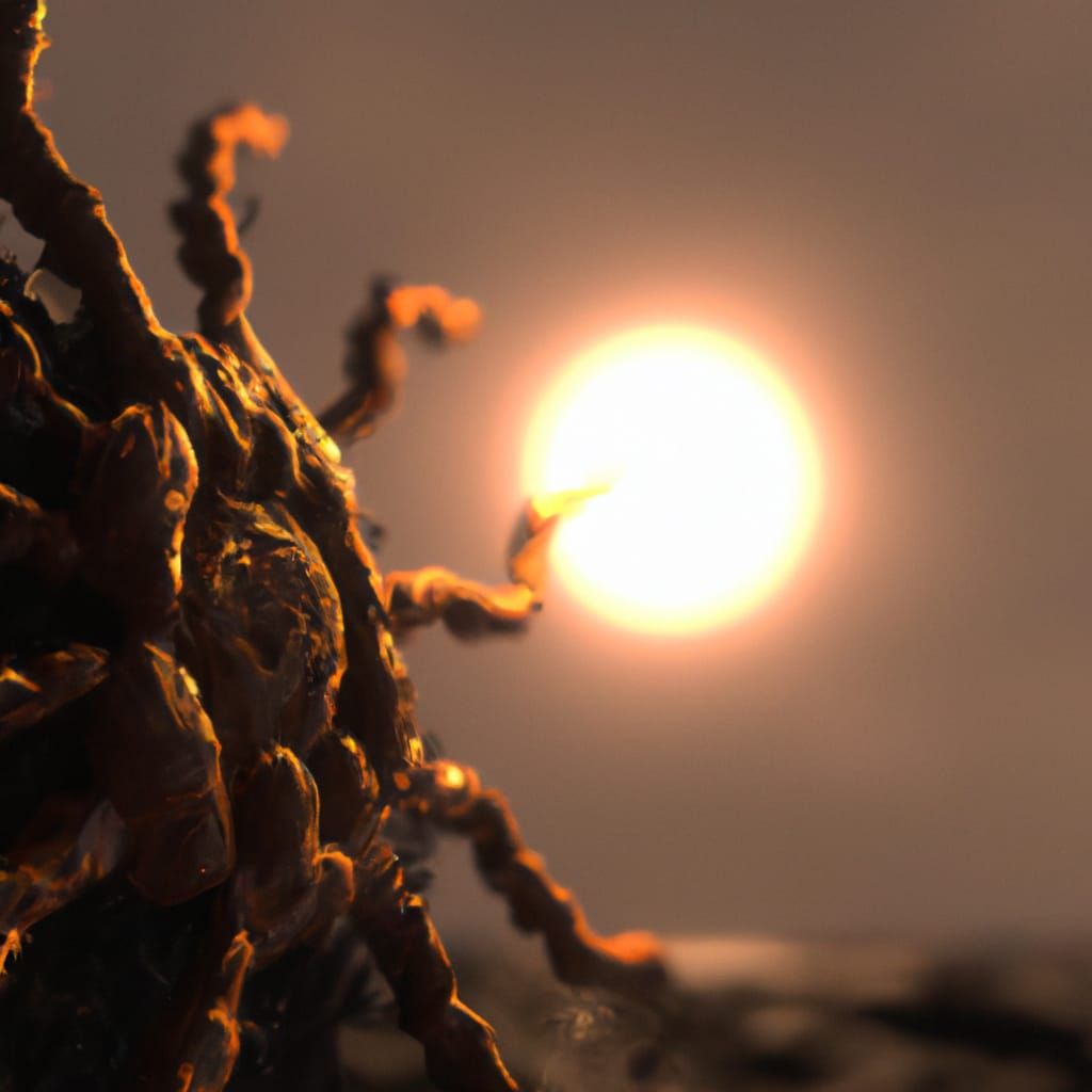 Sinister Ominous Sun: Photorealistic Artstation Masterpiece