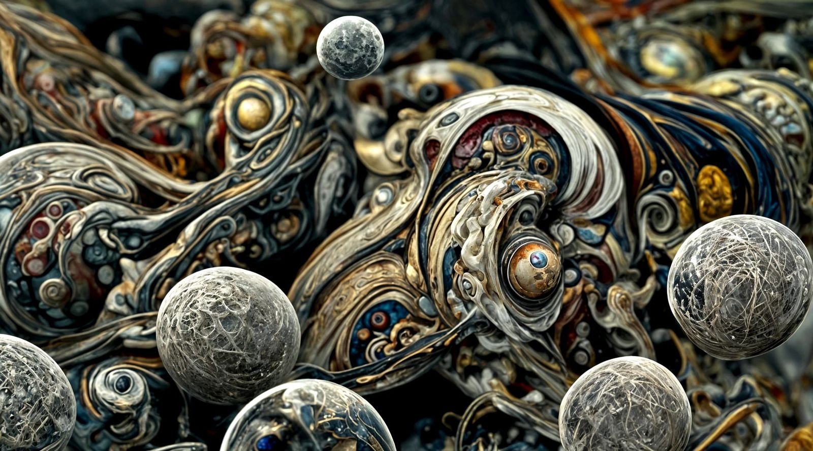 Distorted Reality: A Baroque Bauhaus Digital Painting