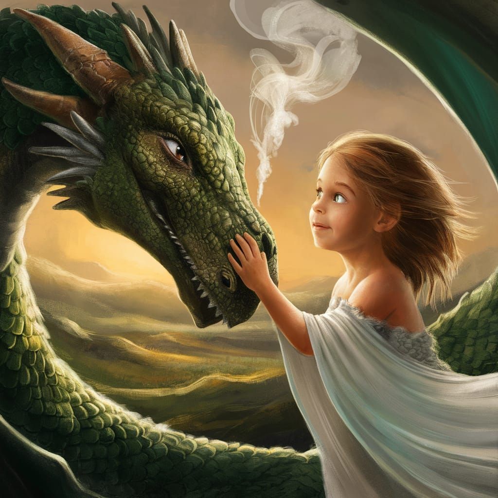 Girl and Dragon: A Bond of Wonder
