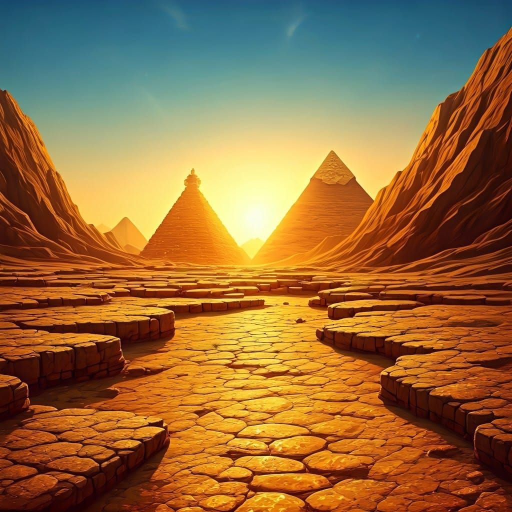 Egyptian Gemstone Landscape of the Valley of the Kings