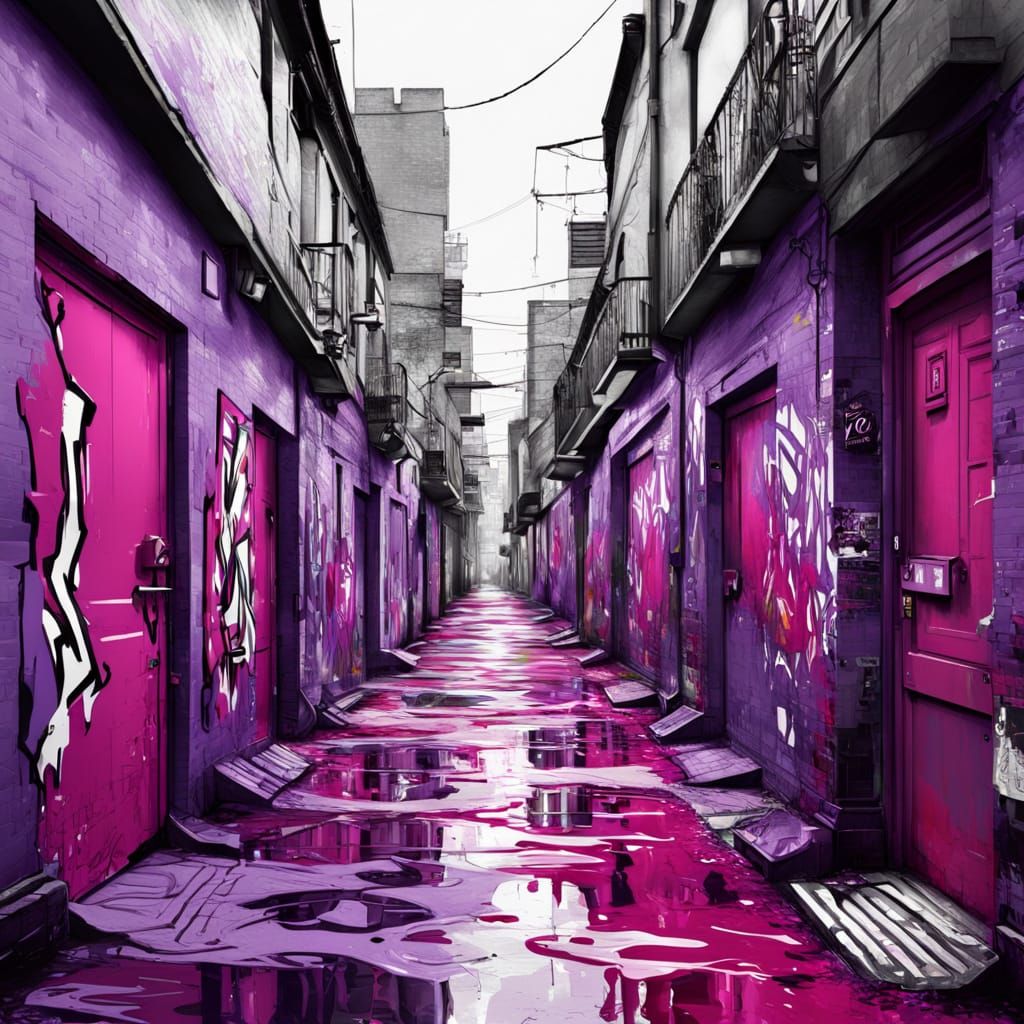 Vibrant Fashion Designs on Models with Graffiti Art Style