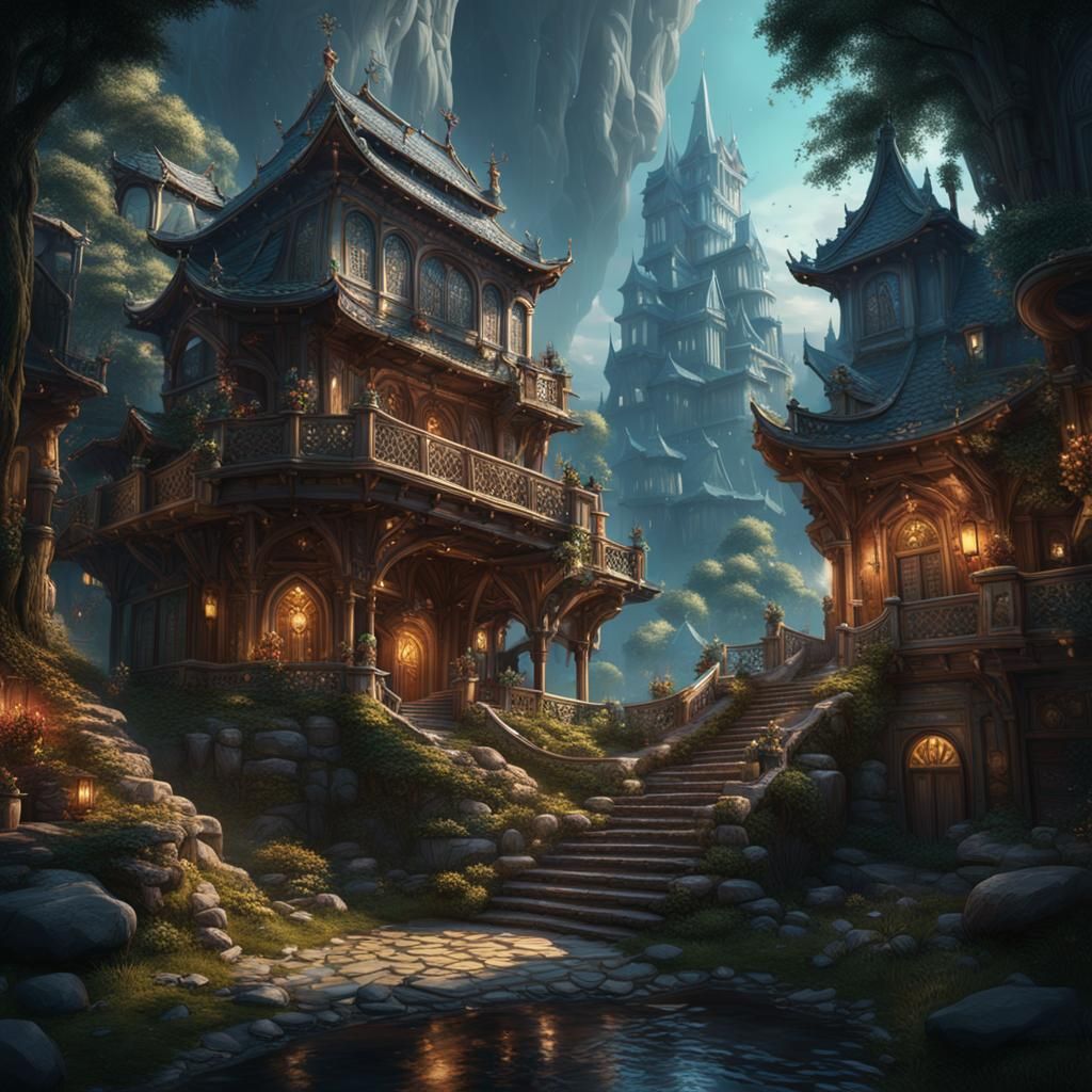 Detailed Matte Painting of a Wife