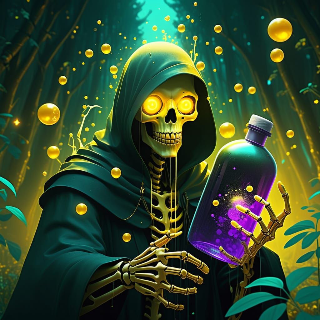 Sinister Death Advertises Fuzzy Shampoo in Vibrant Yellow an...