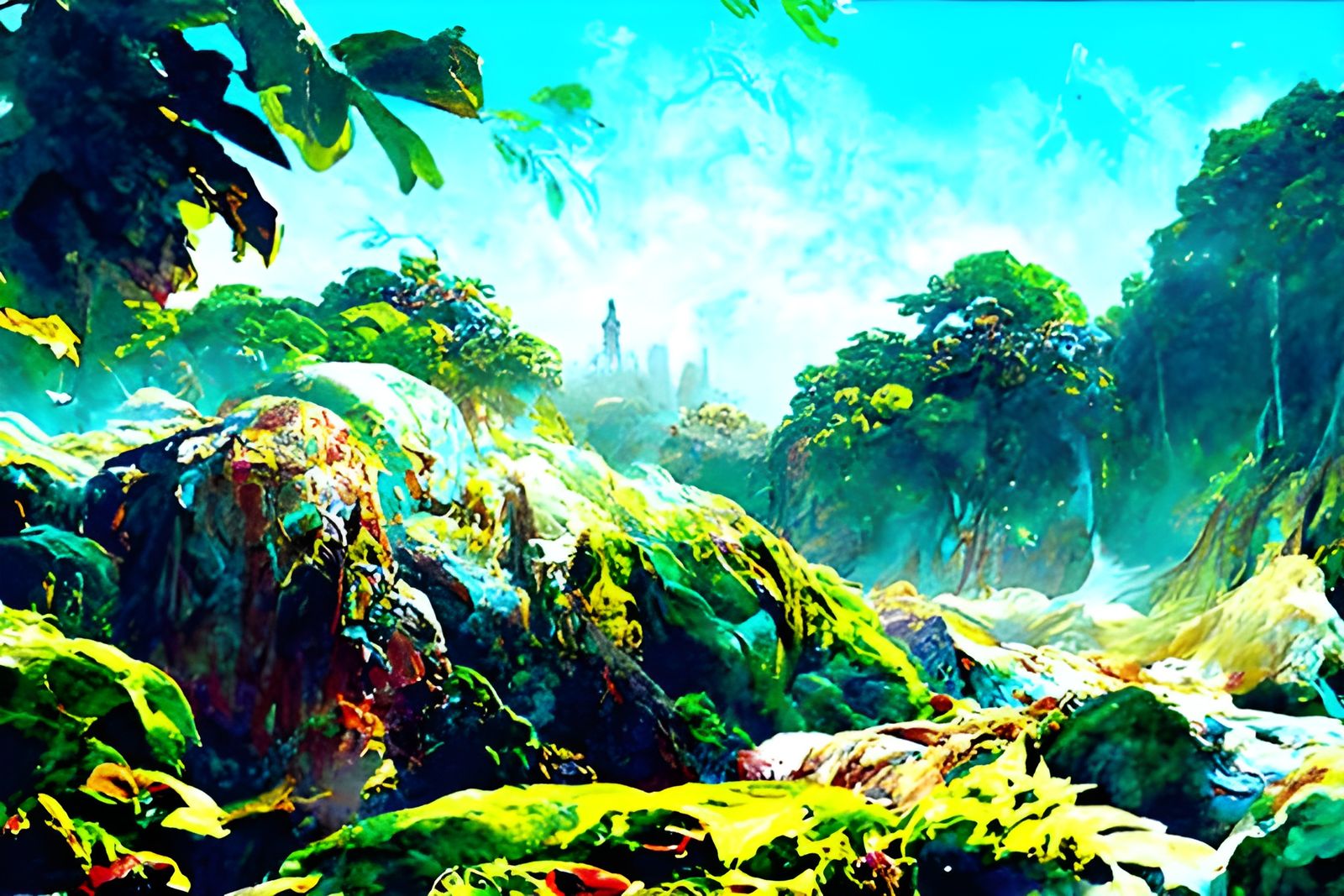 Menace of the Evil Jungle: Watercolour Illustration