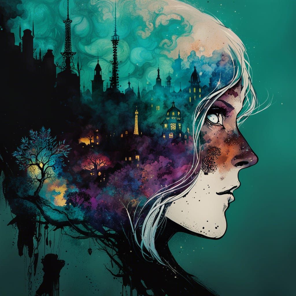 Monsters on Magic Carpet Ride in Anime Style