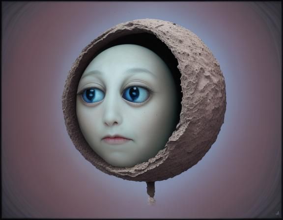 Abstract Surreal Image Exploring Pareidolia