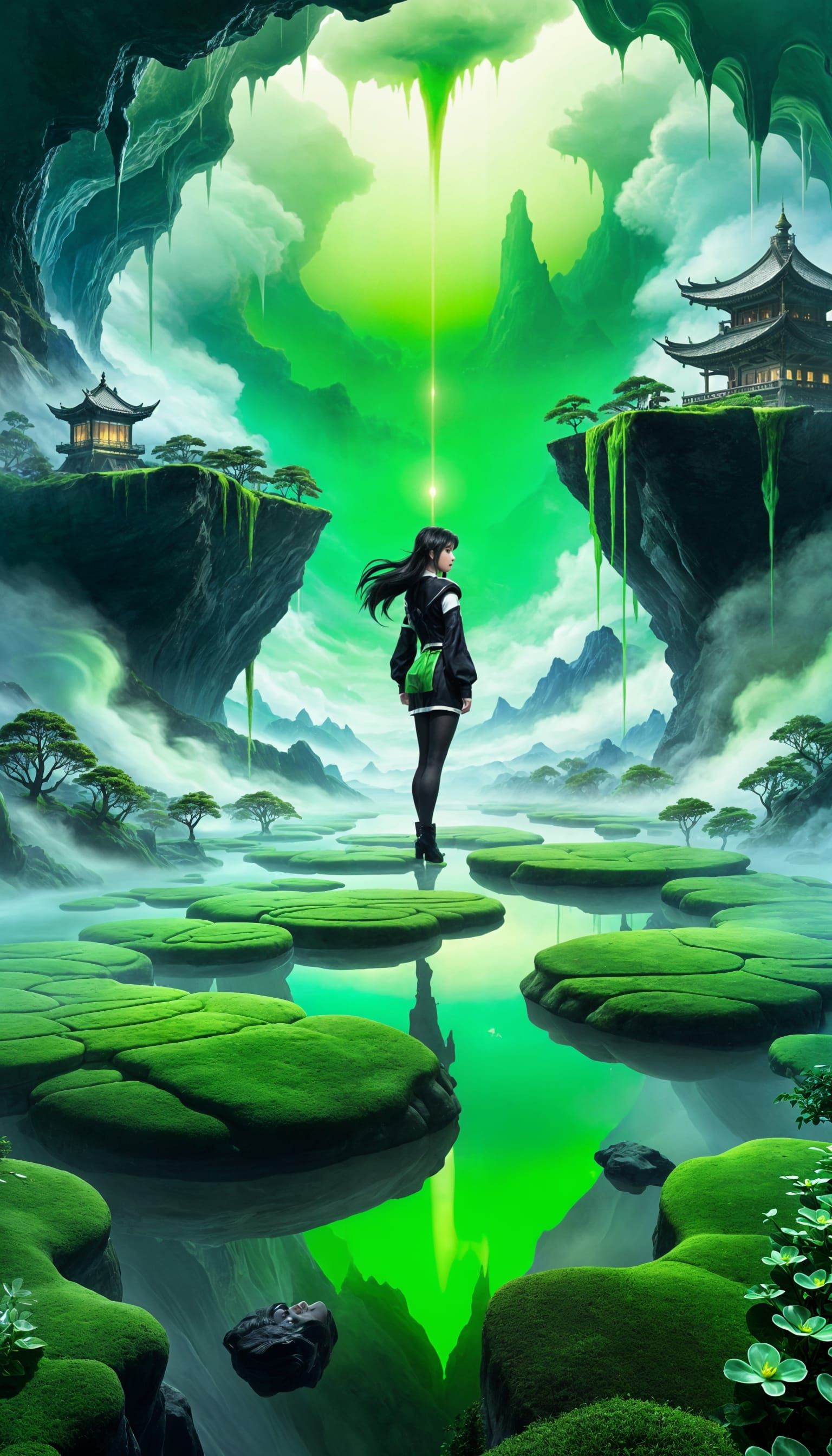 Jade Chan as Ghost Girl in Graffiti Art Style