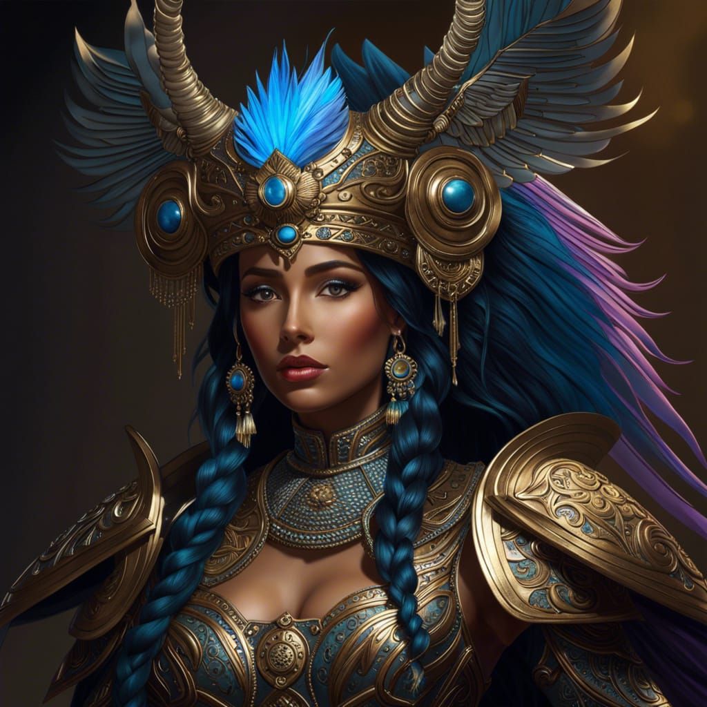 Detailed Centaur Portrait in a Fantasy Art Style