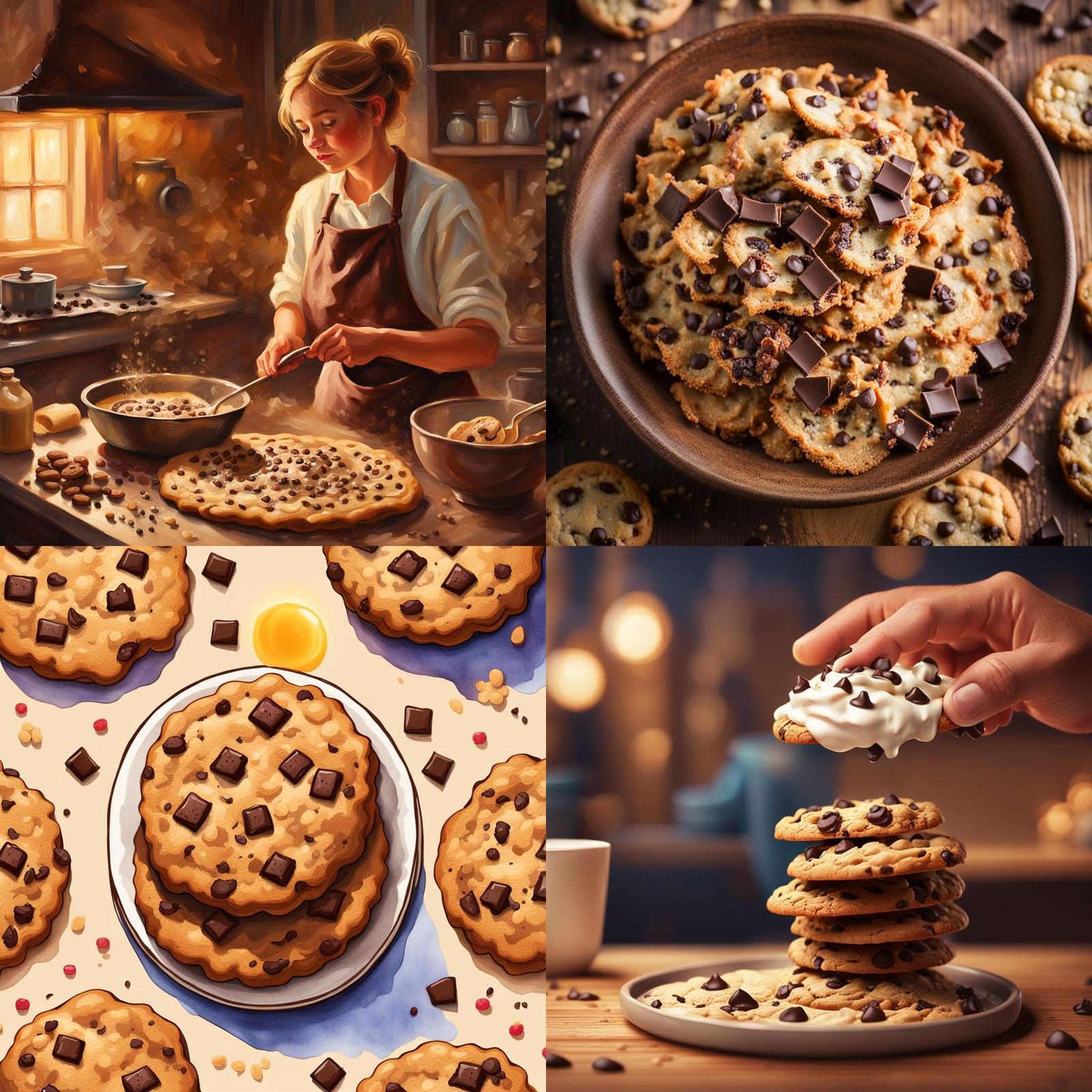 Delicious Baked Oats Chocolate Chip Cookie