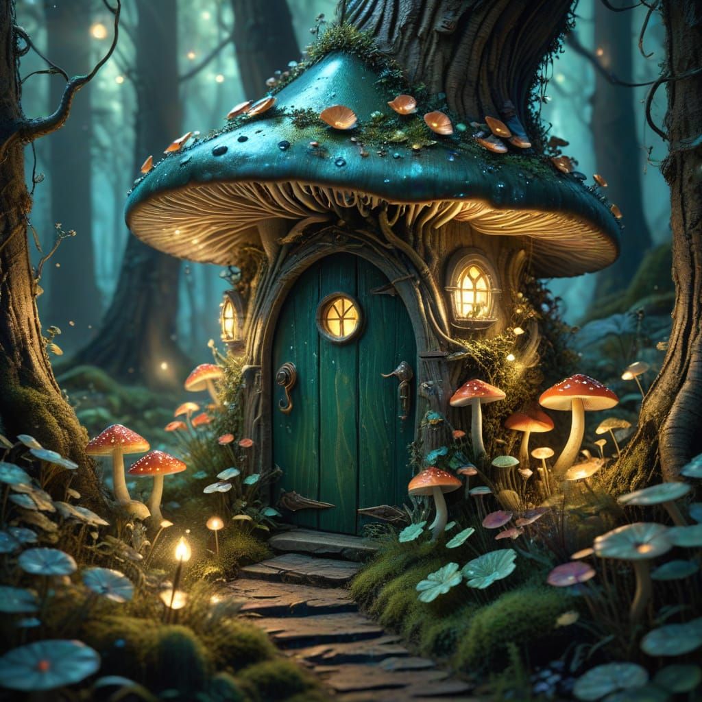 Fairy mushroom house