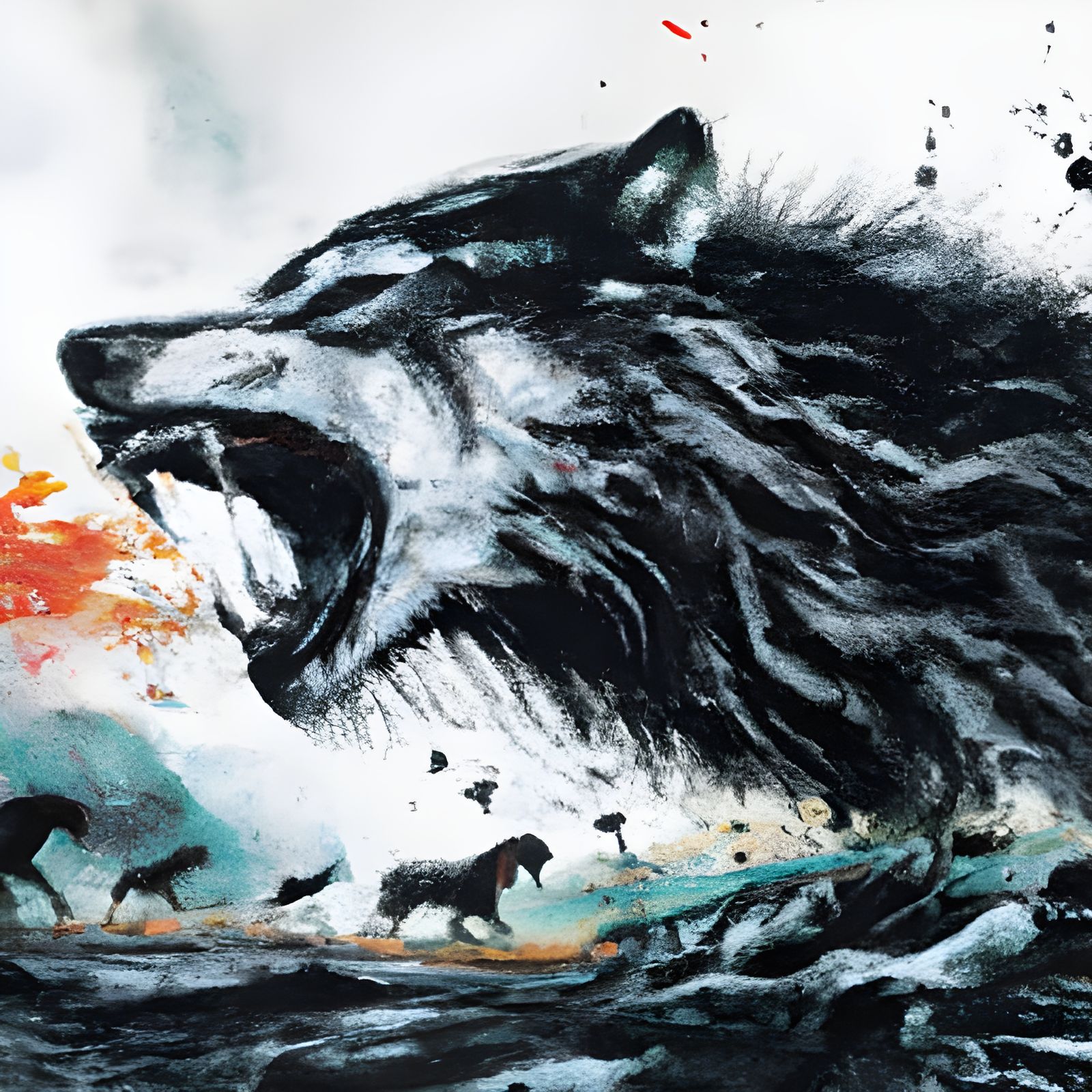 The beautiful wolf Sköll 🐺☀️