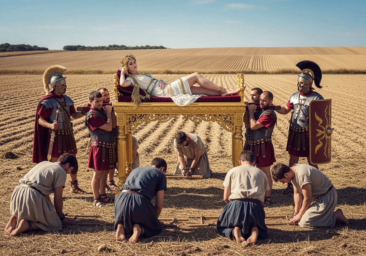 Empress Messalina's Visit: A Hyper-Realistic Roman Scene