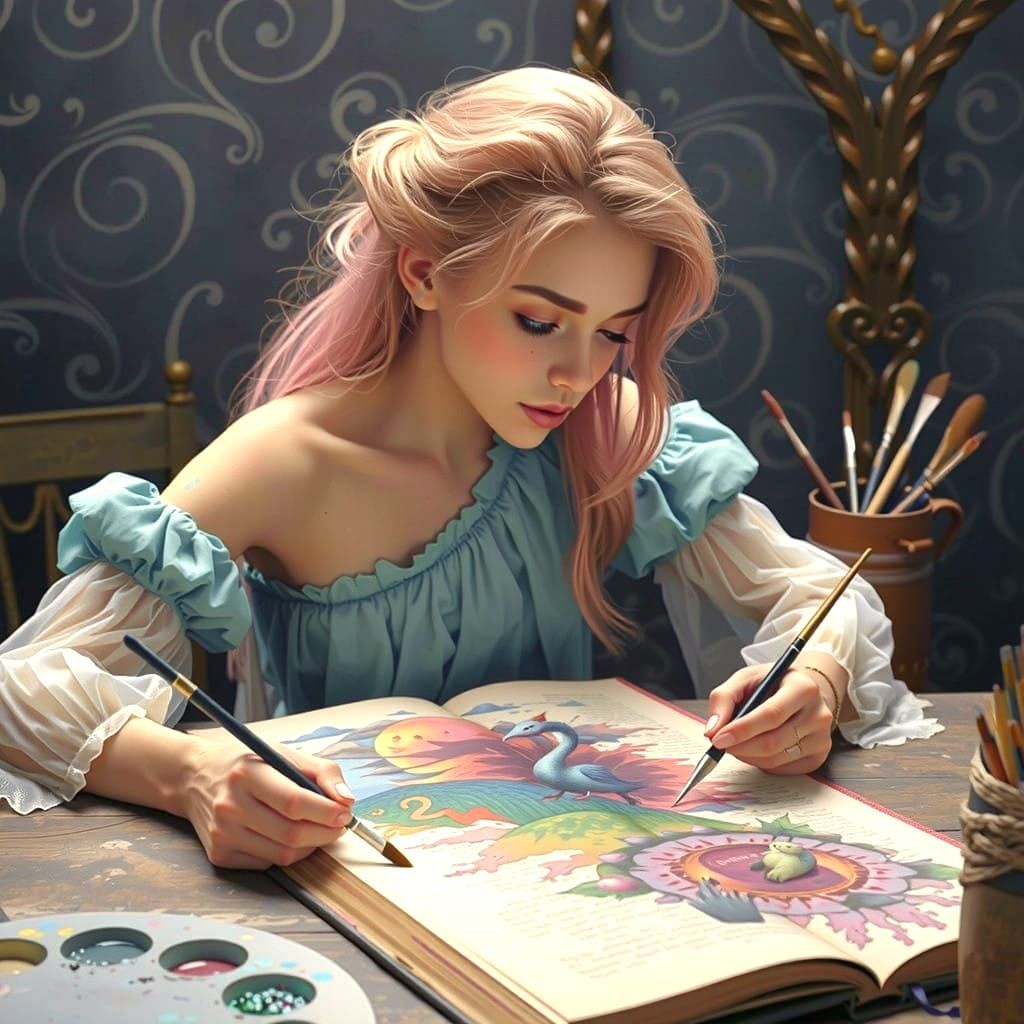 Pixar-Inspired Artist Brings Whimsical World to Life