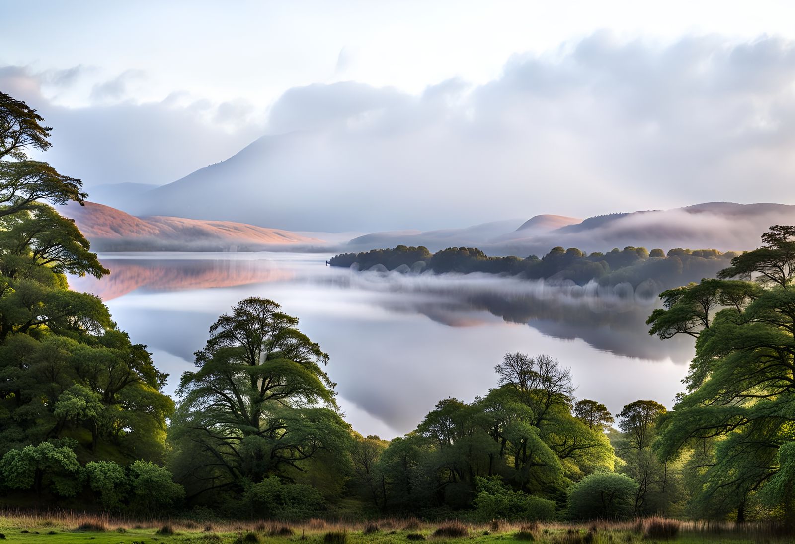 Loch Lomond Sunrise: Soft Focus Stock Photo