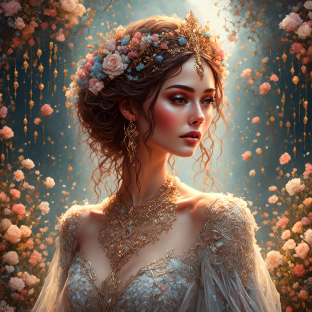 Beautiful Pixie Bride with Fine Lines and Soft Colors