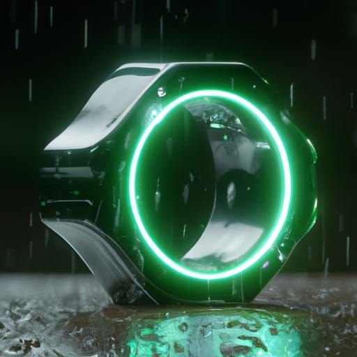 Epic 3D Render of a Green Lantern Ring