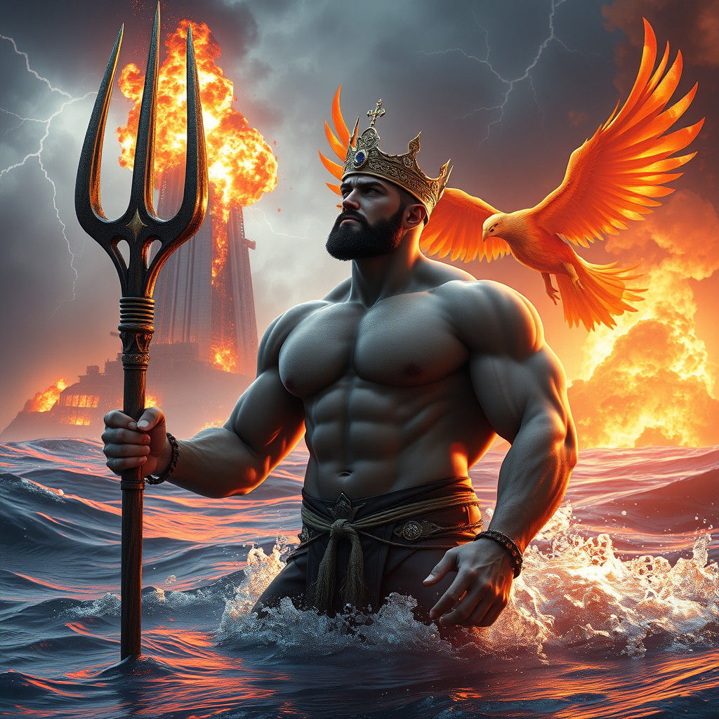 King Stares in Shock as Tower Explodes