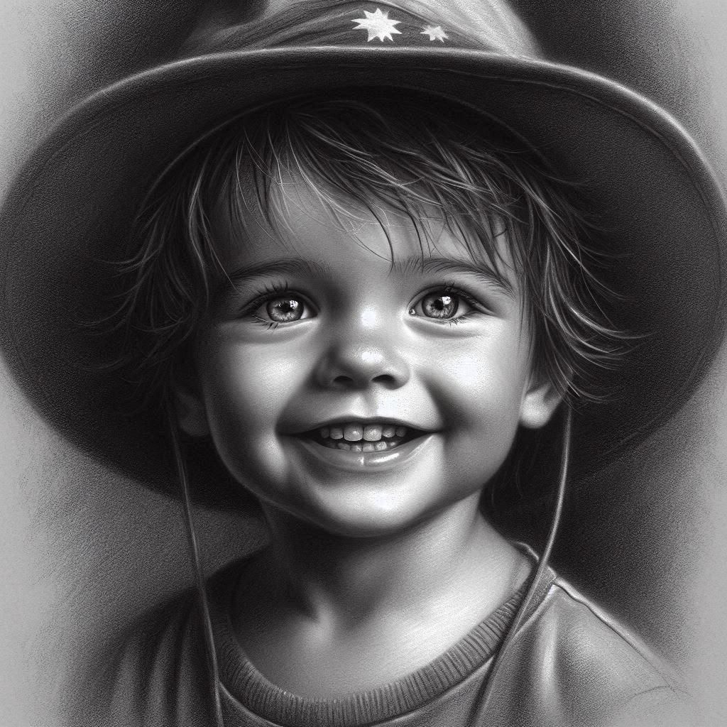 Classic Charcoal Drawing